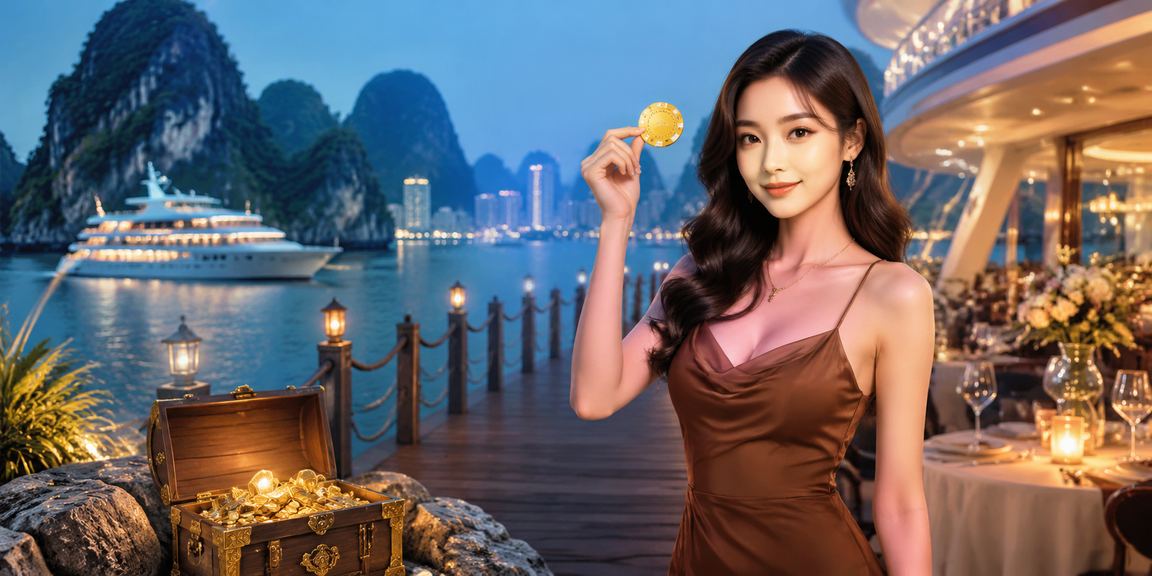 Người dùng xem hướng dẫn thanh toán VND bên vịnh Hạ Long