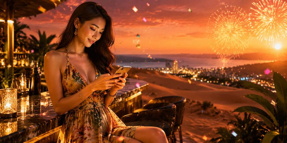 Người dùng Mũi Né xem mẹo cá cược trên mobile trong không khí lễ hội